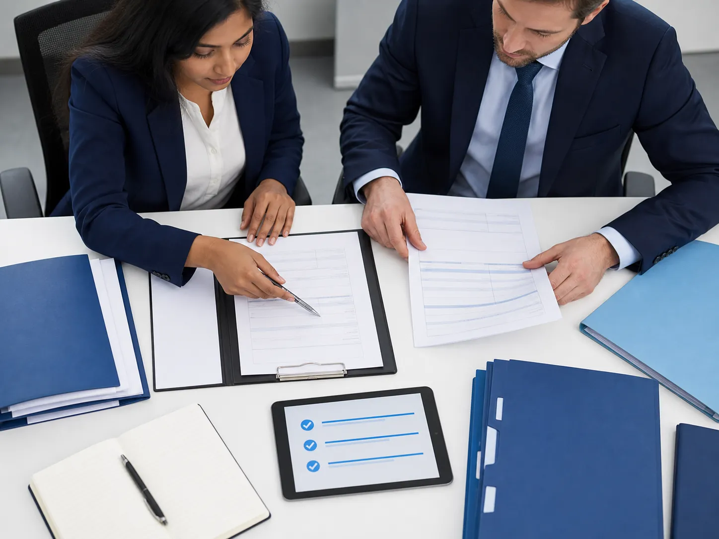 PRO specialist organising a corporate document workflow